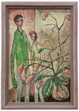 MODERNIST INTERIOR WITH FIGURES AND HOUSEPLANT BY TED FIELDS (2014)