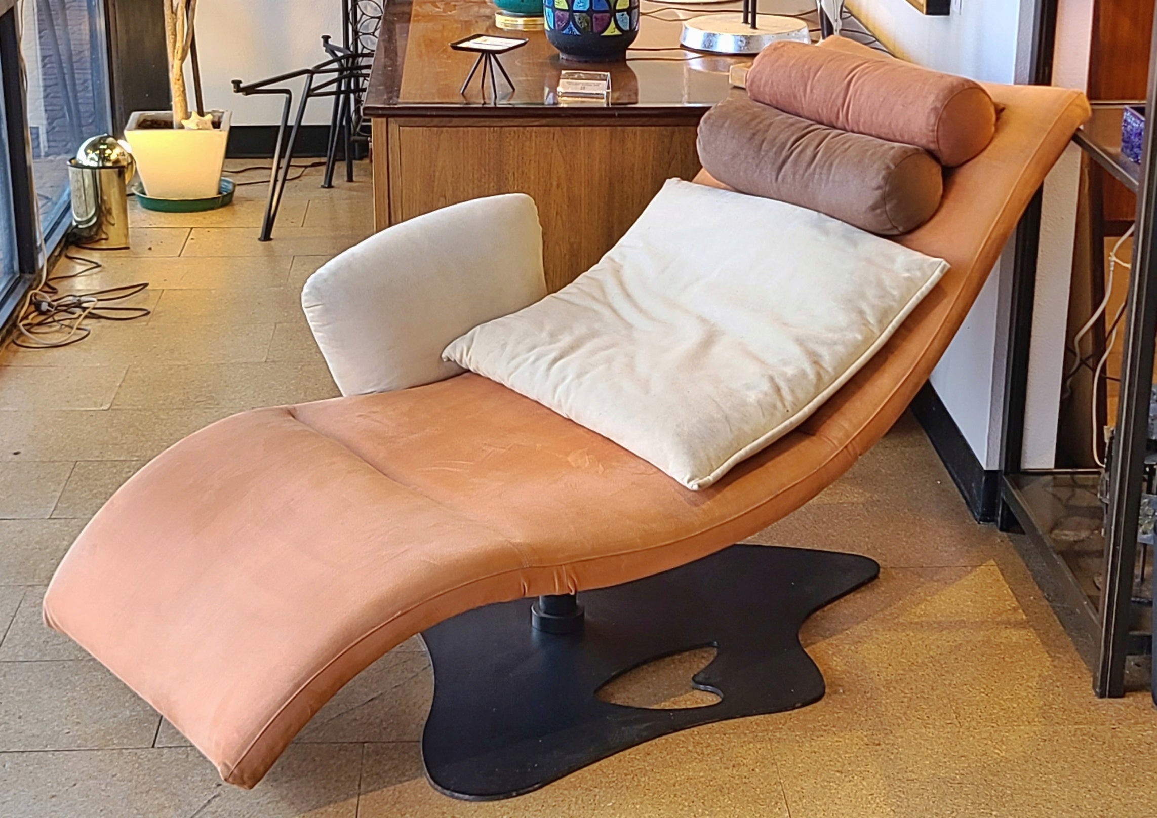 POST MODERN ‘DIVA’ CHAISE LOUNGE BY GIORGIO SAPORITI FOR IL LOFT (ITALY)