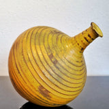 BULBOUS THIN-NECKED VASE WITH RIDGES BY ALVINO BAGNI
