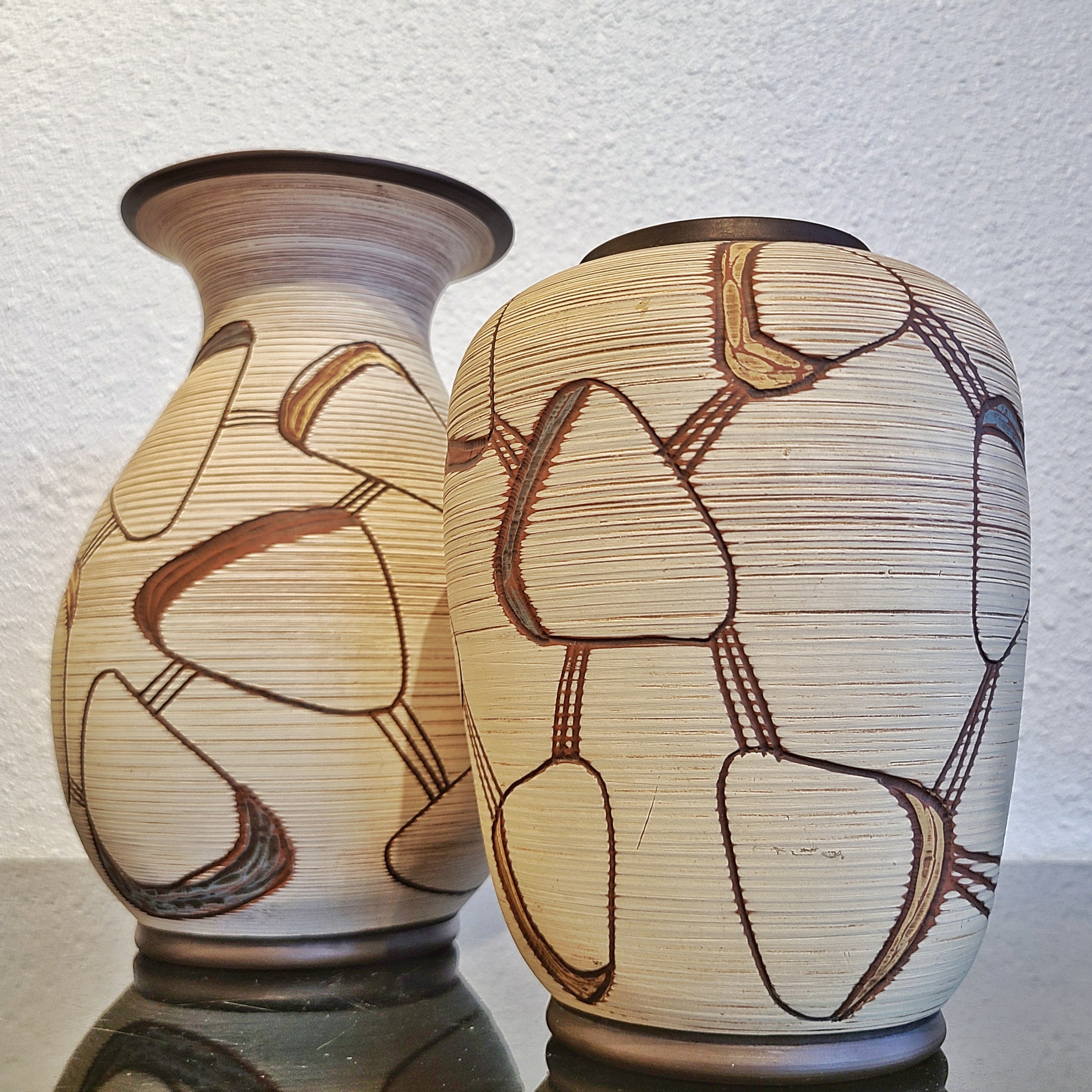 SAWA KERAMIK ‘TORINO’ DÉCOR “KLINKER” VASE Nr. 209/25