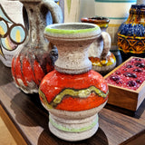 RED AND GREEN Ü-KERAMIK ‘STUDIO LINE’ VASE