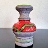 RED AND GREEN Ü-KERAMIK ‘STUDIO LINE’ VASE
