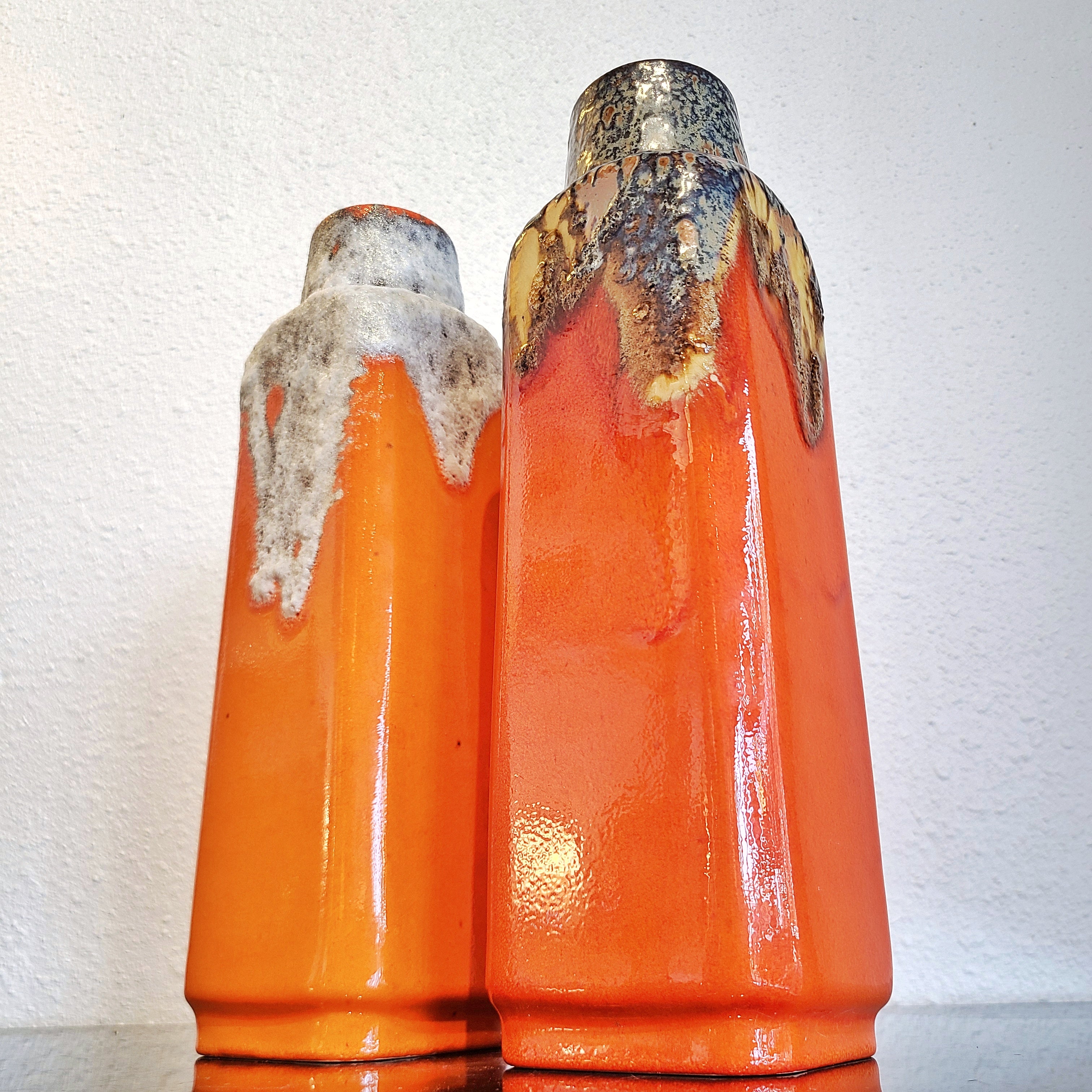 TANGERINE Ü-KERAMIK FAT LAVA VASE Nr. 1438/30