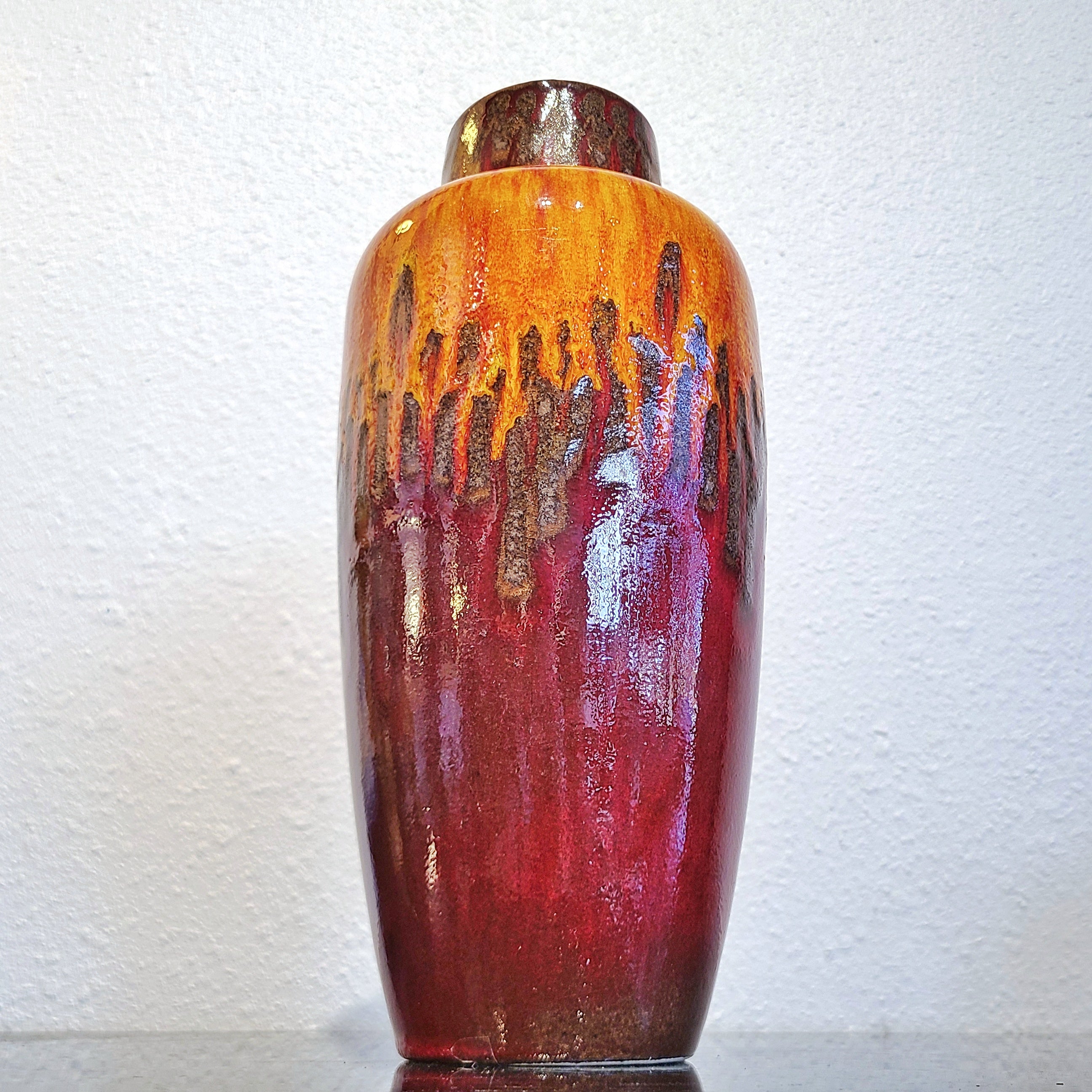 XL SCHEURICH KERAMIK FAT LAVA VASE Nr. 517/30