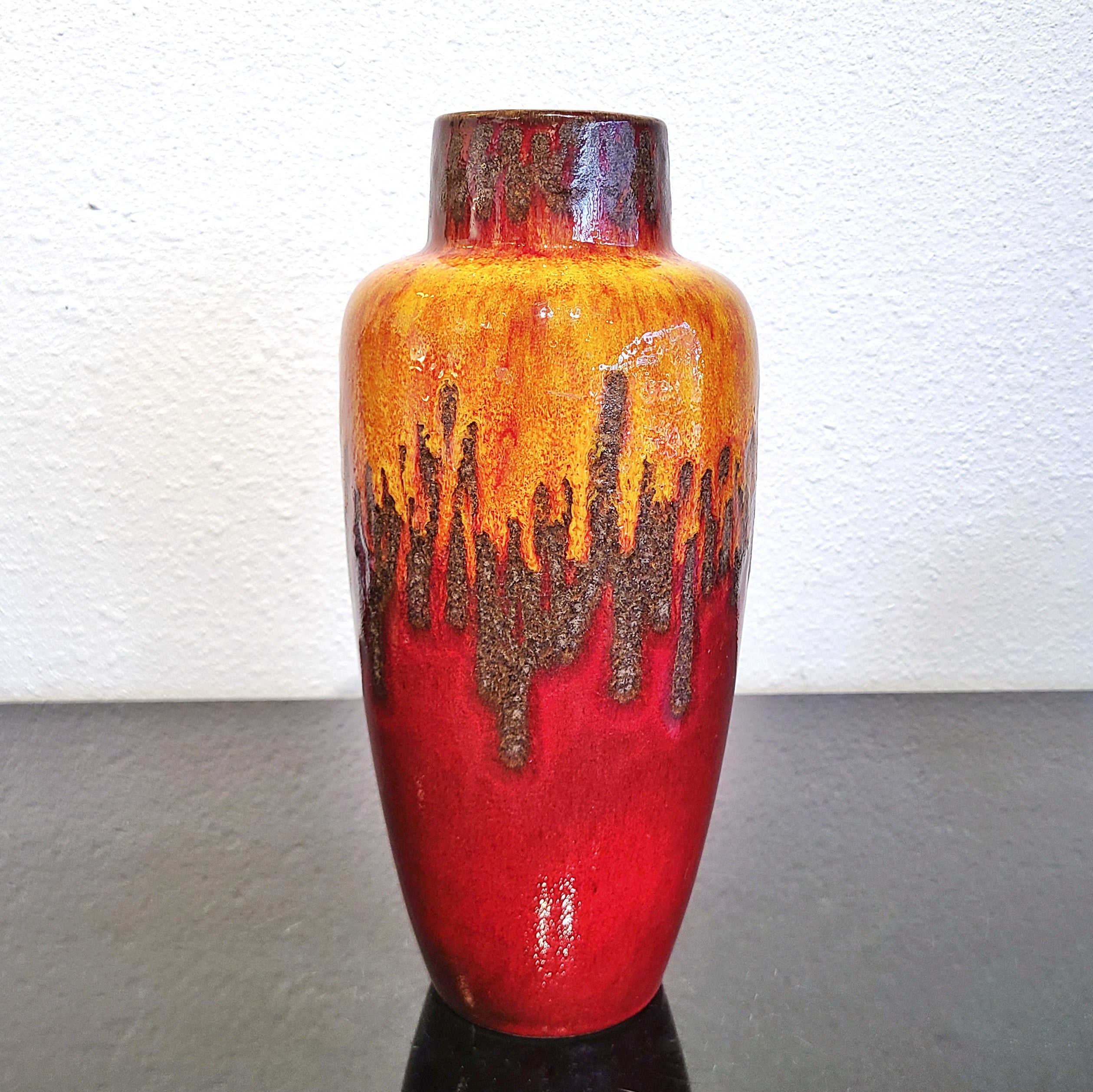 XL SCHEURICH KERAMIK FAT LAVA VASE Nr. 517/30