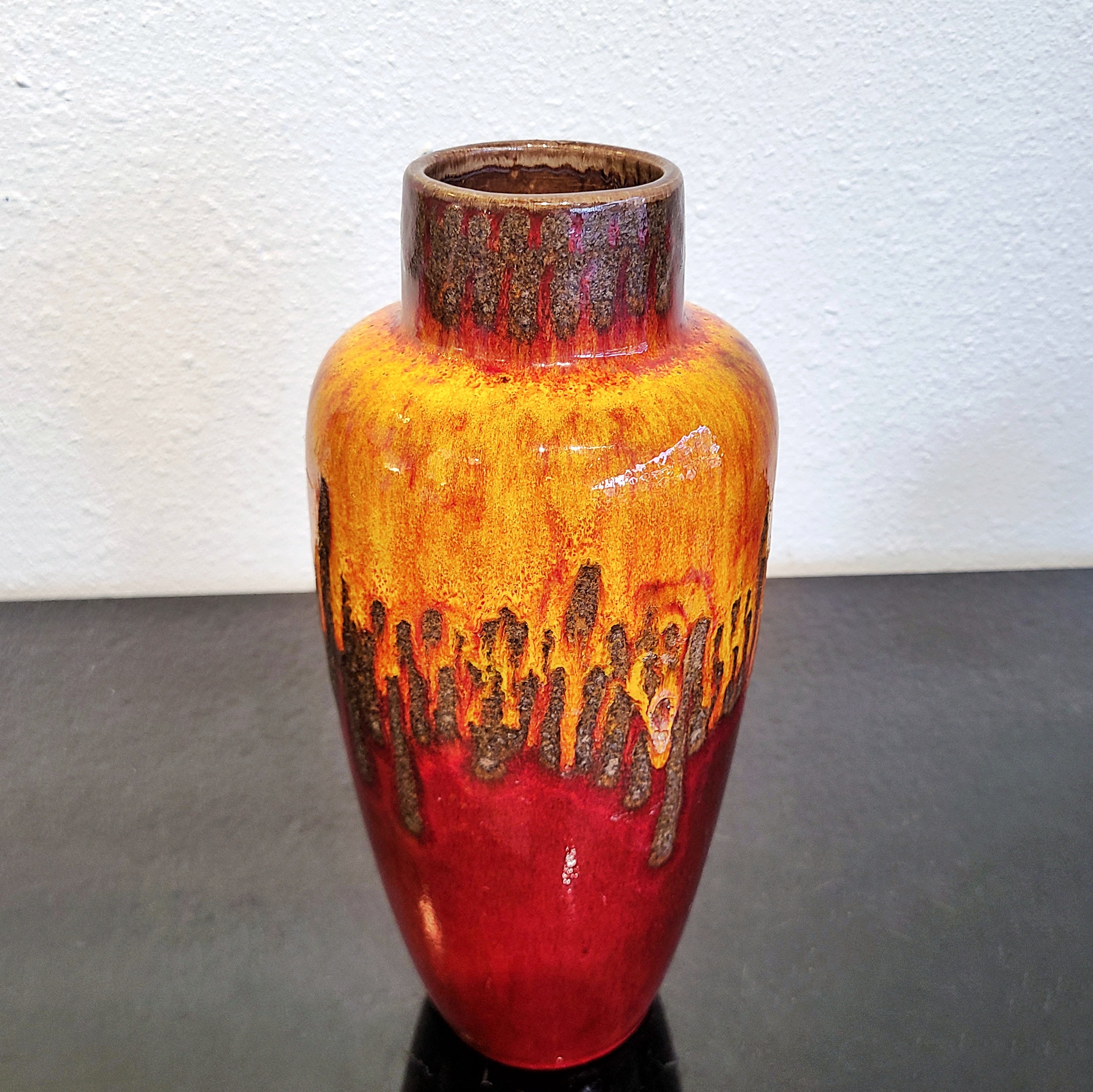 XL SCHEURICH KERAMIK FAT LAVA VASE Nr. 517/30
