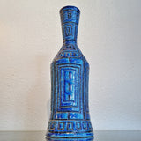 XL BLUE GEOMETRIC DÉCOR VASE BY SARDARTIS (ITALY)