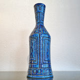 XL BLUE GEOMETRIC DÉCOR VASE BY SARDARTIS (ITALY)