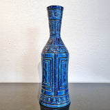 XL BLUE GEOMETRIC DÉCOR VASE BY SARDARTIS (ITALY)