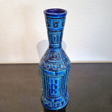 XL BLUE GEOMETRIC DÉCOR VASE BY SARDARTIS (ITALY)