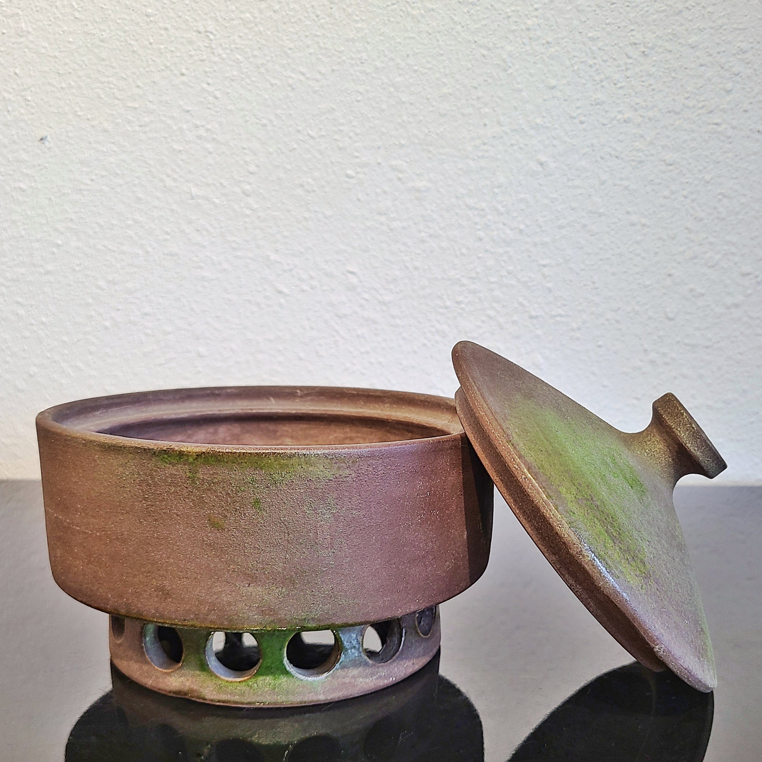 ‘ETRUSCAN’ COVERED BOX BY ALDO LONDI FOR BITOSSI