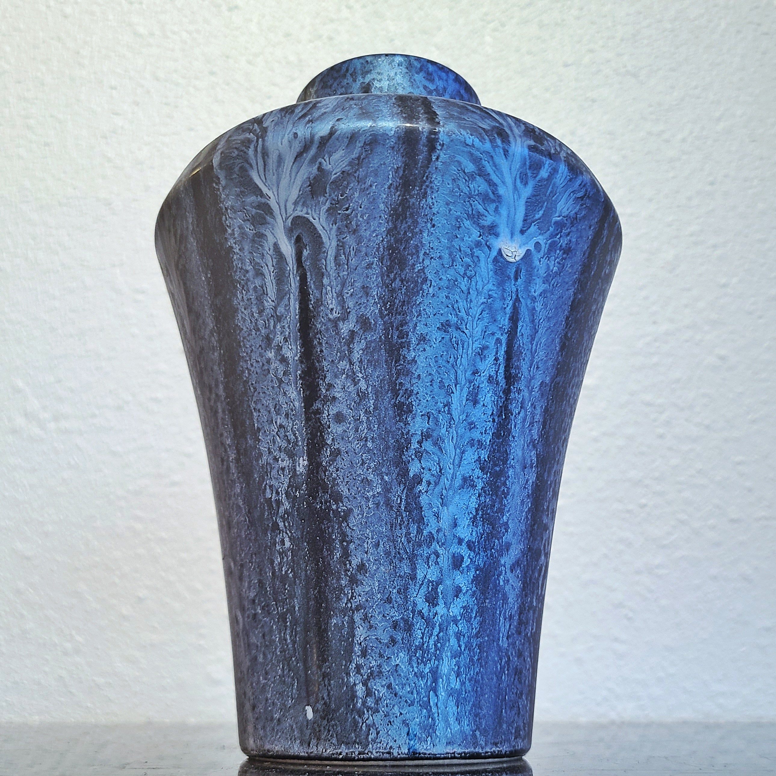 BLUE KNÖDGEN KERAMIK VASE Nr. 1060/20