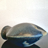 STUDIO POTTERY DOUBLE BUD VASE MARKED “MH”