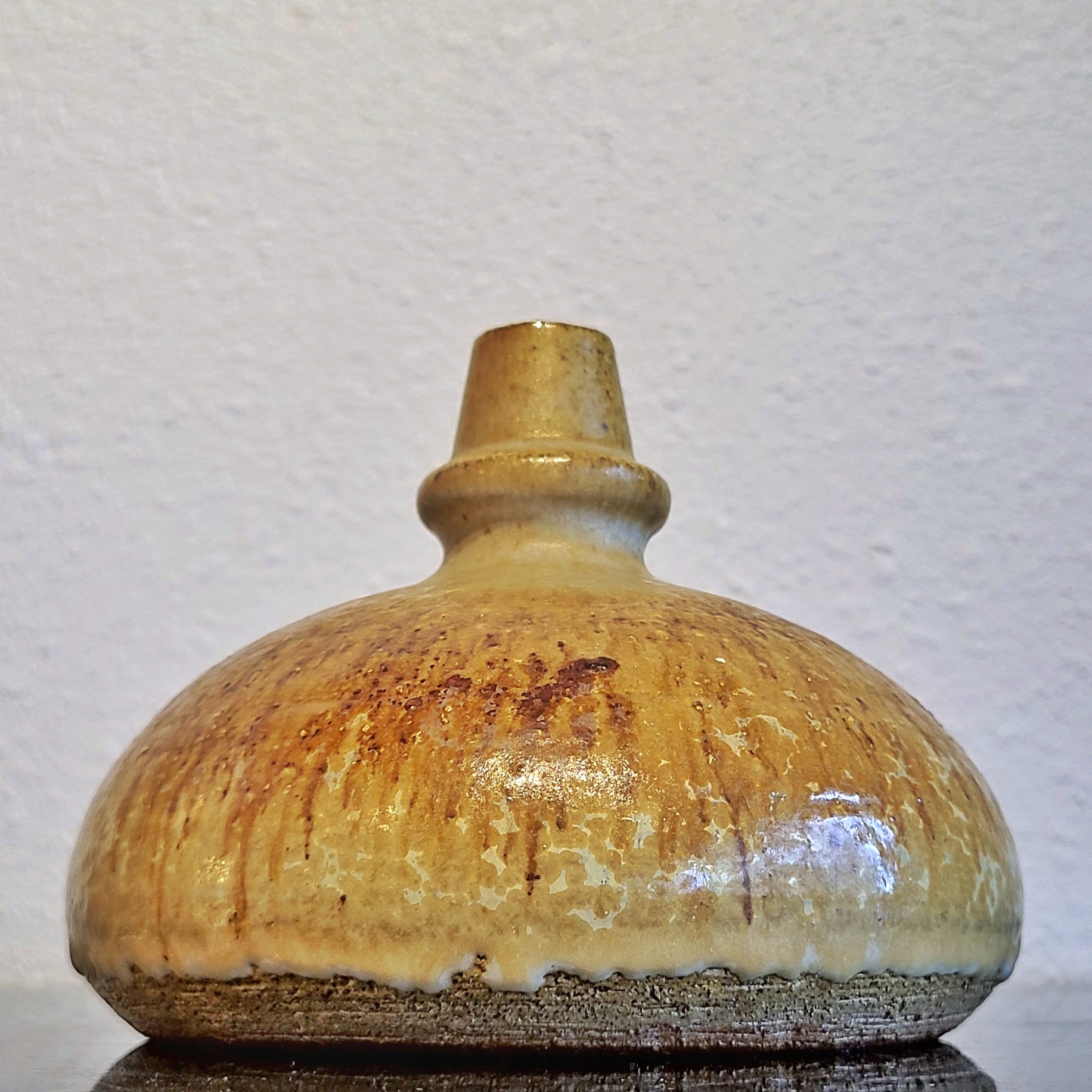 RUDI STAHL STUDIO POTTERY “UFO” VASE Nr. 7038/12