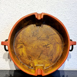 BORGINI ASHTRAY WITH IRON RINGS BY BAGNI CERAMICHE FOR RAYMOR