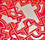 GEOMETRIC ABSTRACT BY FREDERIC M. FAILLACE (1970s)