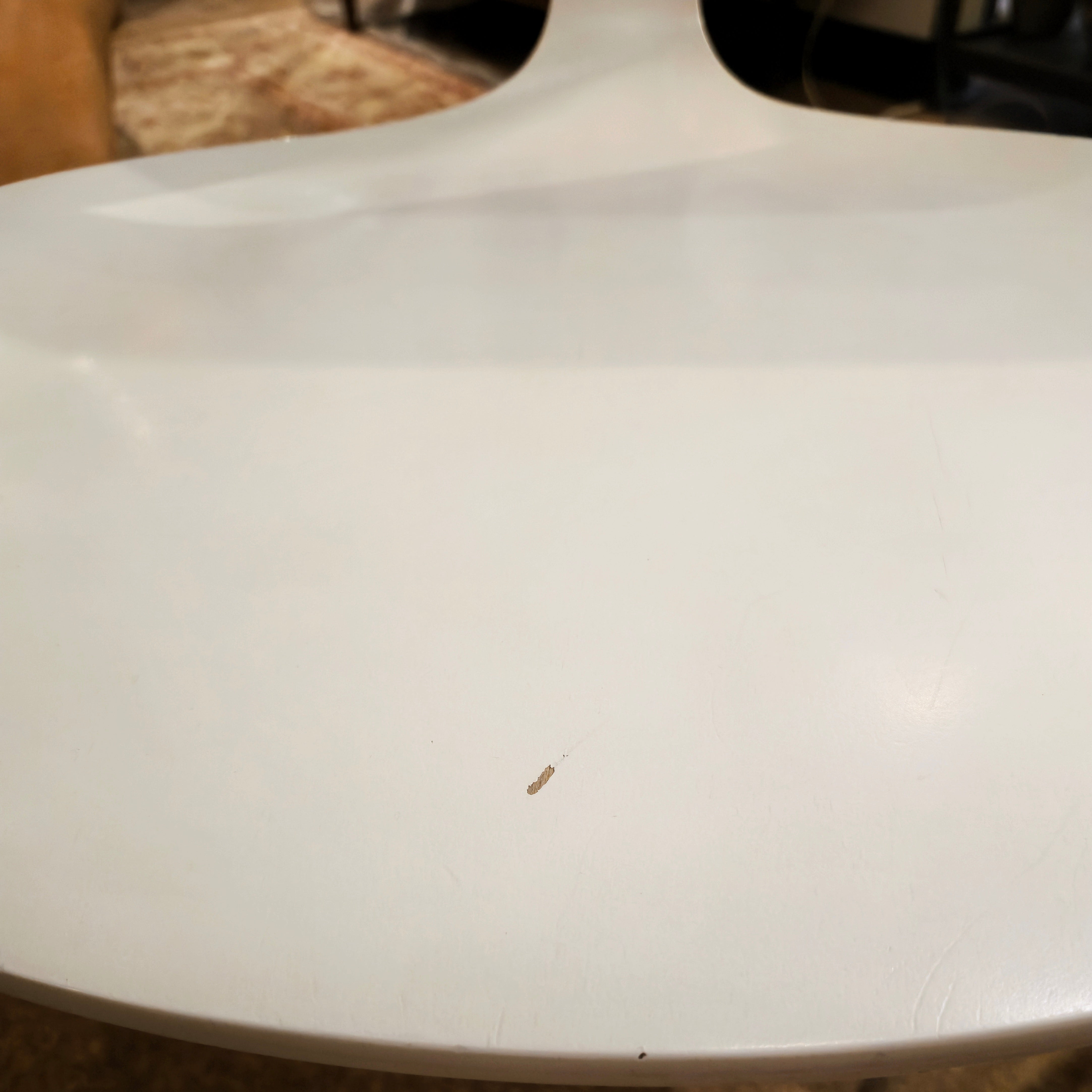 SET OF FOUR WHITE LACQUER  STACKING CHAIRS BY NORMAN CHERNER