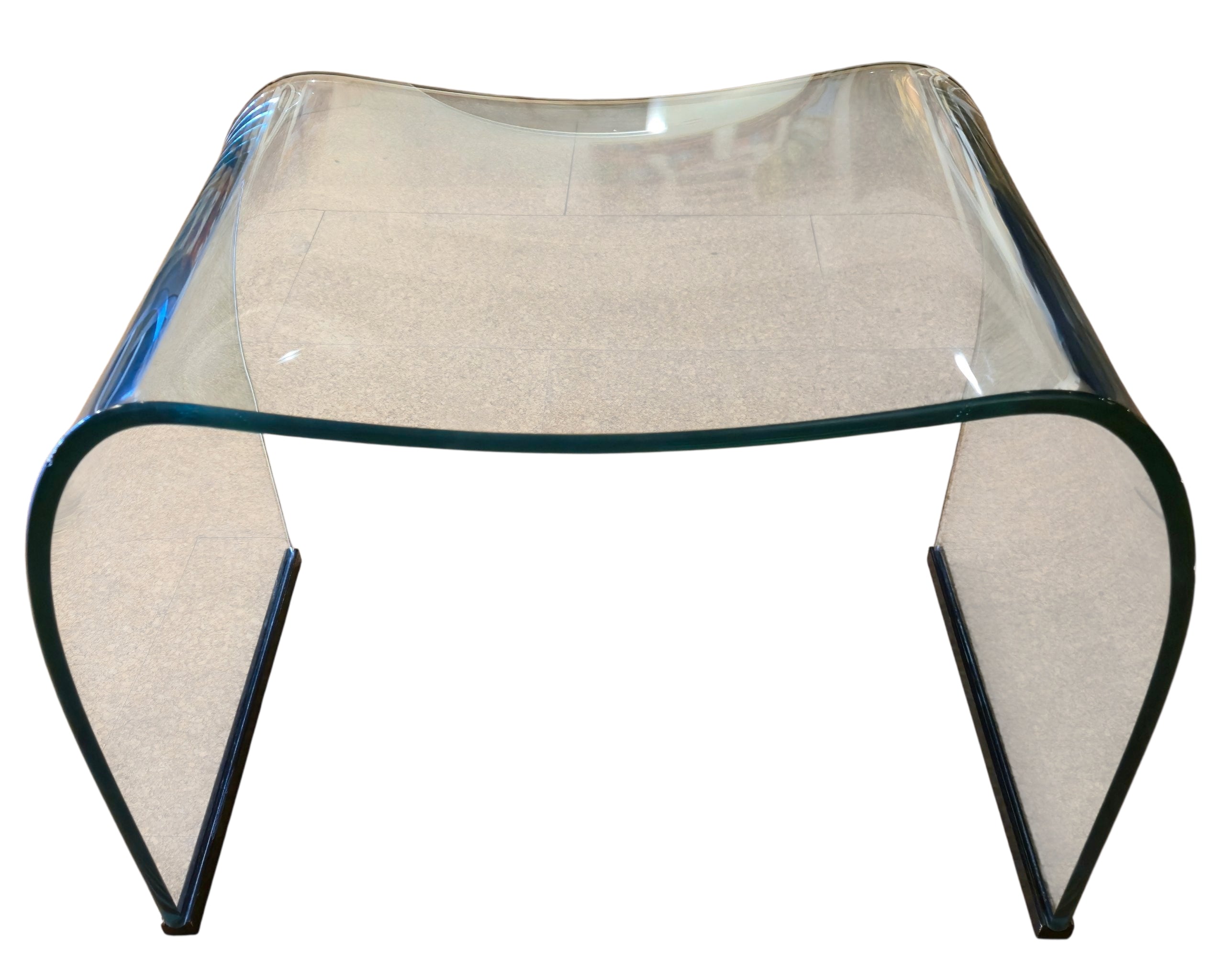 EARLY TEMPERED PLATE-GLASS ‘ONDA POUF’ BY VITTORIO LIVI FOR FIAM ITALIA (1973)
