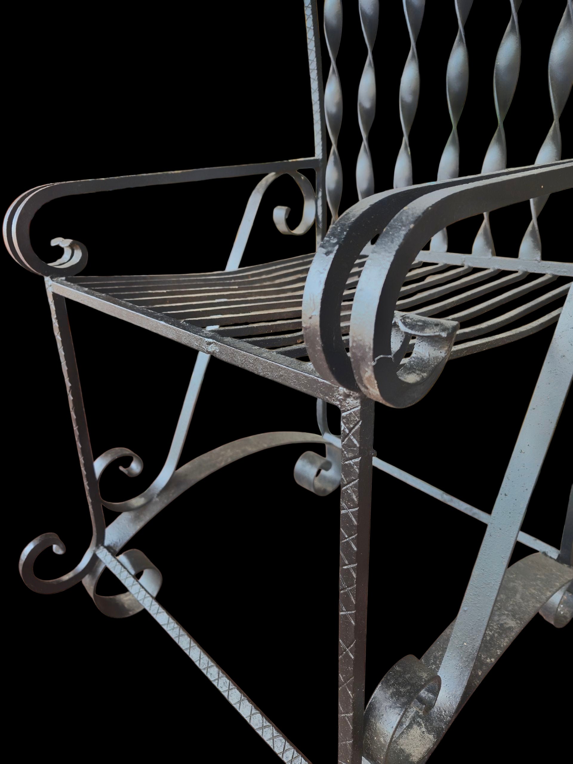 IRON MEDIEVAL STYLE GARDEN CHAIR