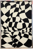 SIGNED BLACK & WHITE OIL-ON-CANVAS OP ART NUDE (1970s)
