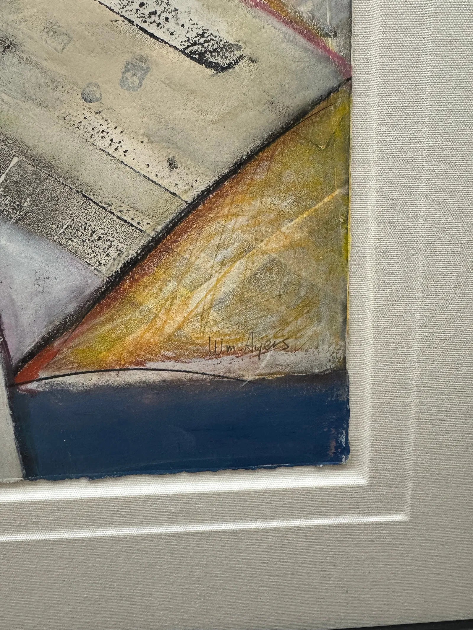 MONUMENTAL ABSTRACT SIGNED BY UNKNOWN “WM. AYERS” (1980s)