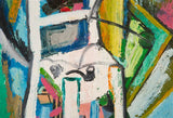 ABSTRACT OIL ON CANVAS BY MINGLEI WANG (2000s)