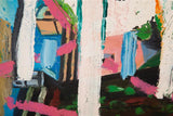 ABSTRACT OIL ON CANVAS BY MINGLEI WANG (2000s)