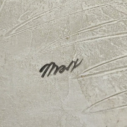 CLEAN-EDGE GEOMETRIC ABSTRACT SIGNED “MARX” (1980s)