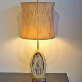 TALL MARCELLO FANTONI TABLE LAMP WITH FIGURES