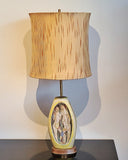TALL MARCELLO FANTONI TABLE LAMP WITH FIGURES