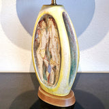 TALL MARCELLO FANTONI TABLE LAMP WITH FIGURES