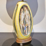 TALL MARCELLO FANTONI TABLE LAMP WITH FIGURES