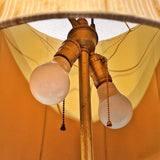 TALL MARCELLO FANTONI TABLE LAMP WITH FIGURES