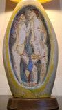 TALL MARCELLO FANTONI TABLE LAMP WITH FIGURES