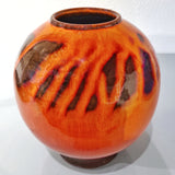 ORANGE ELLY & WILHELM KUCH STUDIO ORB VASE