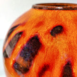 ORANGE ELLY & WILHELM KUCH STUDIO ORB VASE