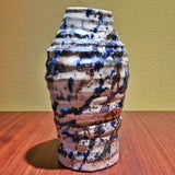 UNUSUAL COILED STONEWARE VASE SIGNED “RADOVICH”