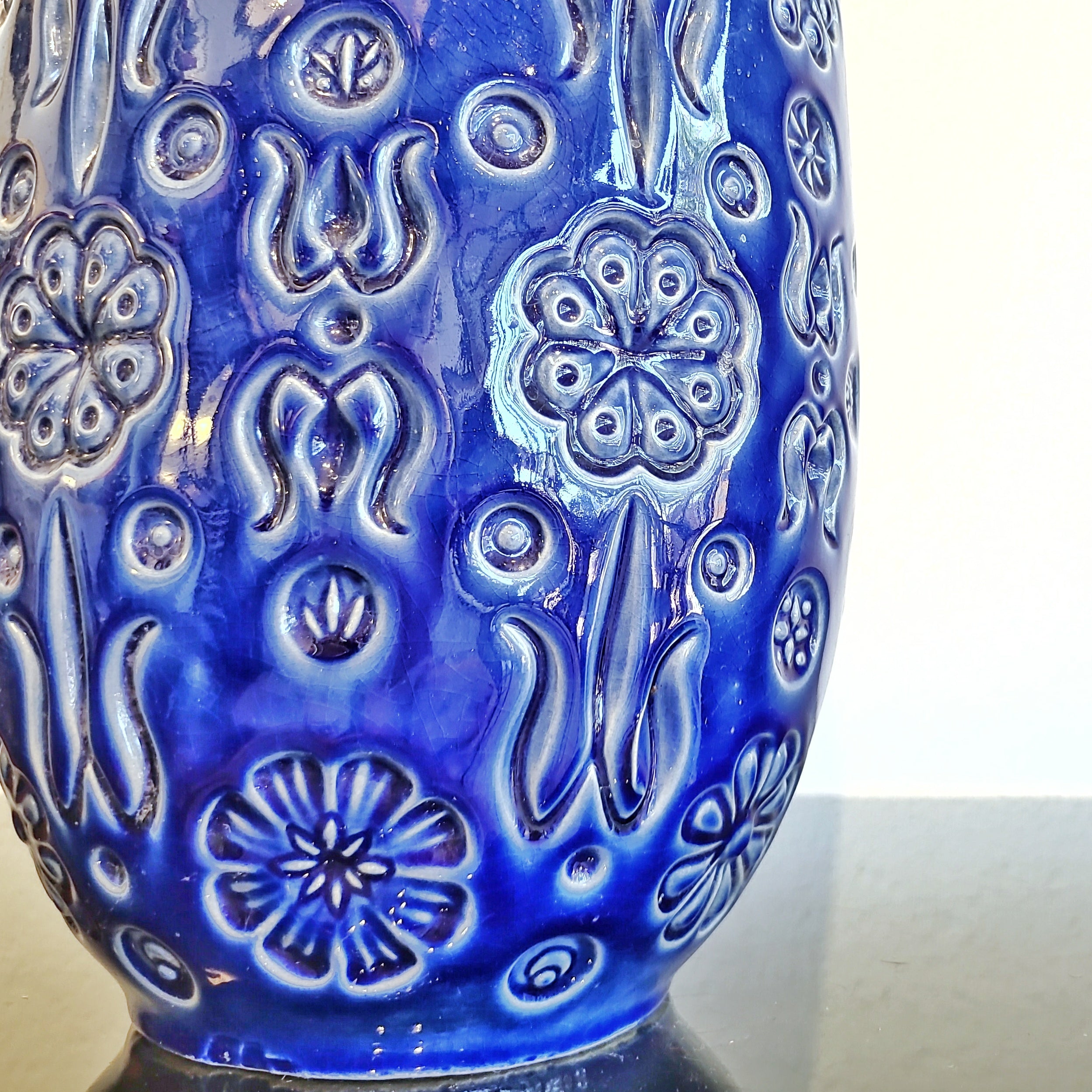 GIANT BLUE SCHEURICH ‘BERNINA’ VASE Nr. 265/52