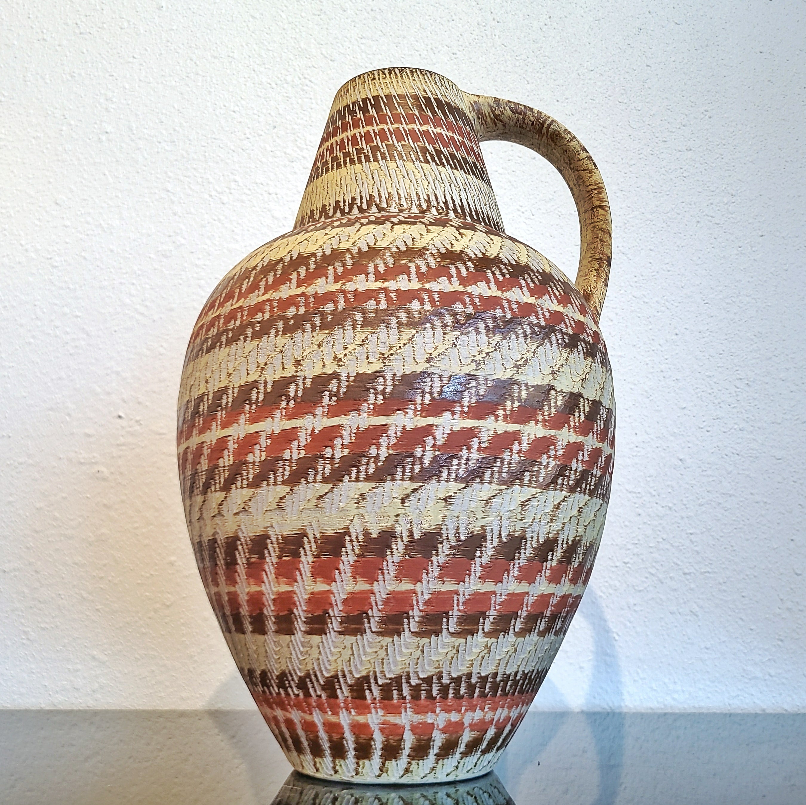 DÜMLER & BREIDEN  FAUX “KLINKER” FLOOR VASE Nr. 285/45