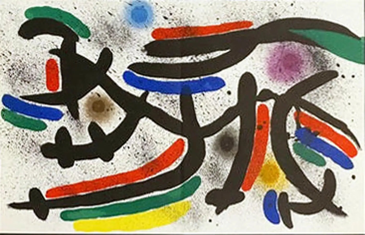 ‘LITHOGRAPHE I - PLATE IX’ BY JOAN MIRÓ (1972)