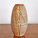 UNKNOWN “KLINKER” VASE WITH BAMBOO DÉCOR