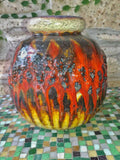 SCHEURICH KERAMIK ‘VULKAN’ CERAMOS BALL VASE Nr. 284/19