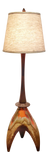 CERAMIC FLOOR LAMP IN THE STYLE OF MAURICE CHALVIGNAC
