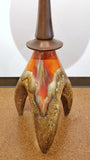 CERAMIC FLOOR LAMP IN THE STYLE OF MAURICE CHALVIGNAC