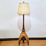 CERAMIC FLOOR LAMP IN THE STYLE OF MAURICE CHALVIGNAC