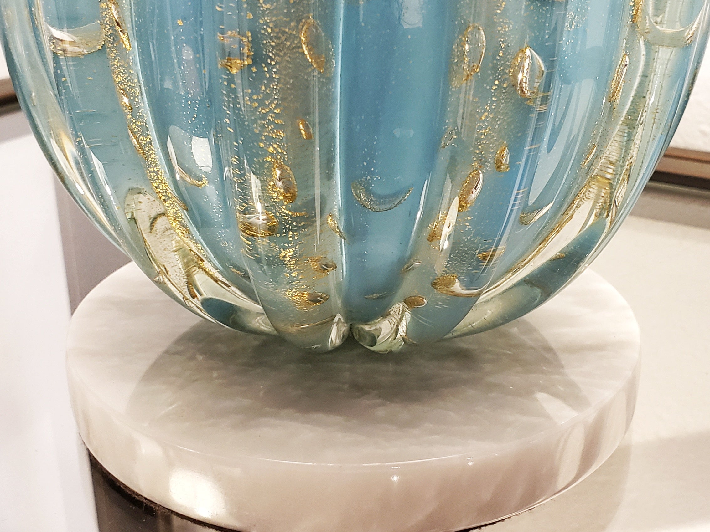 ALFREDO BARBINI MURANO GLASS TABLE LAMP