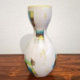GUIDO GAMBONE GOURD SHAPED CRACKLE-GLAZE VASE (REPAIRED)
