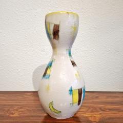 GUIDO GAMBONE GOURD SHAPED CRACKLE-GLAZE VASE (REPAIRED)
