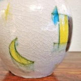 GUIDO GAMBONE GOURD SHAPED CRACKLE-GLAZE VASE (REPAIRED)