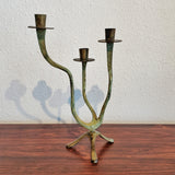 1950s BIOMORPHIC METAL CANDELABRA